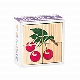 Кубики ТОМИК 3333-2 Фрукты-ягоды (4 шт)
