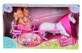 Кукла EVI 5736646 принцессы с каретой и лошадью