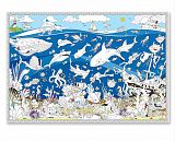 Раскраска-плакат ГЕОДОМ 3323 Подводный мир, большая